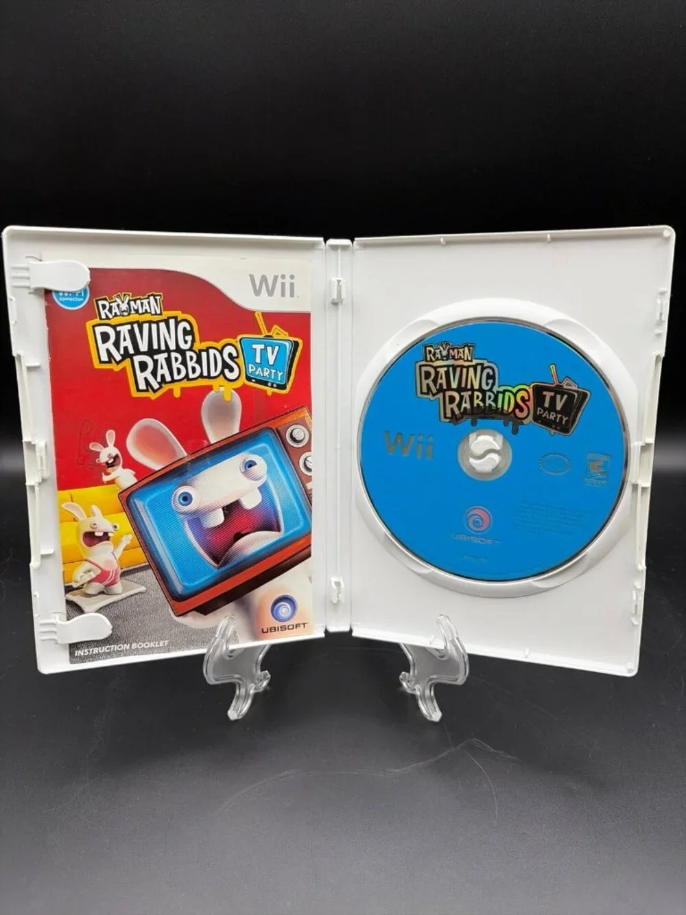 Rayman Raving Rabbids : TV Party CIB Nintendo Wii Complete w/ Manual Tested